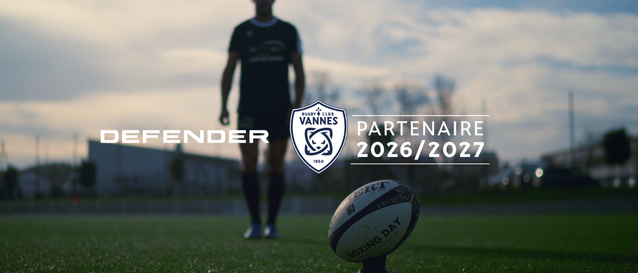 DEFENDER partenaire du Rugby Club Vannes, une aventure qui se poursuit